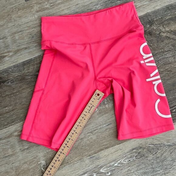 Calvin Klein High-Waist Bike Shorts Pink Size Small - Picture 11 of 12